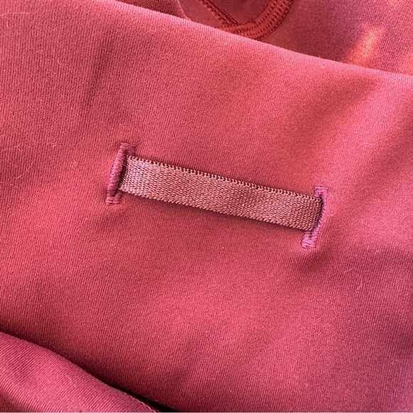 Lululemon Wunder Train High Rise Short 8" Sun Bleached Wash Red Merlot Size 4 - Picture 6 of 11